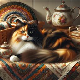 Calico cat photo.